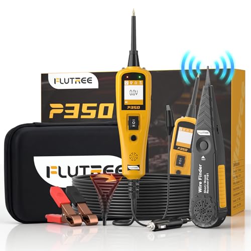 P350 Power Circuit Probe Tester Automotive 12V 24V | Find wire breaks and shorts with 40FT cable, component activation, relay and fuse testing for cars, trucks, boats and RVs
