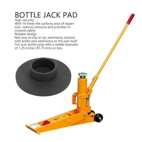 Bottle Jack Adapter Pad, Iron Flat Lifting Axle Support Block Car Tool, Hydraulic Jack Adapter for 6 Ton Bottle Jacks Jacking Points Repair of 1.25 inches