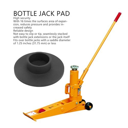 Bottle Jack Adapter Pad, Iron Flat Lifting Axle Support Block Car Tool, Hydraulic Jack Adapter for 6 Ton Bottle Jacks Jacking Points Repair of 1.25 inches