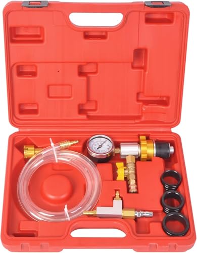 Coolant Vacuum Refill Kit Radiator Cooling System Vacuum Refilling Gauge Tool with 32mm 35mm 40mm 45mm Apdapters