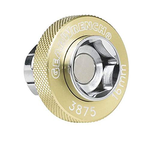 GEARWRENCH 3/8" Drive Magnetic Oil Drain Plug Metric Socket 16mm - 3875D