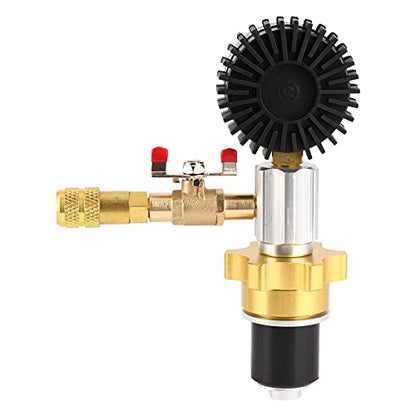 Car Radiator Coolant Refill Purging Kit, Vacuum Cooling System Tool for Fast Leak Test and Air Removal, Includes Stainless Steel Fast Connector for Quick Coolant
