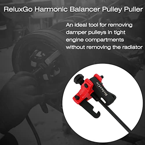 Harmonic Balancer Pulley Puller Set Adjustable 3-Jaw Puller Tool for Removing Harmonic Damper and Balancers Compatible with Chevy GM Chrysler Cadillac Ford ect - size: Harmonic Balancer Puller Set