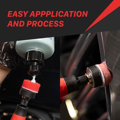 Maxshine Professional Mini Polisher with 5/8” Adaptor for Rotary Tools - Polish Car Headlamps, Brake Lights, Rims - Auto Detailing Tool for Paint Protection, Swirl & Scratch Repair, Glossy Shine - size: MN01 mini polisher
