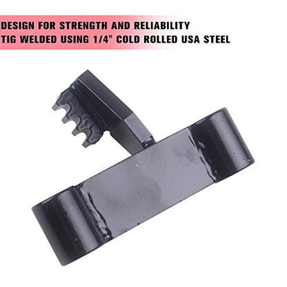 Chelhead LS Flywheel Locking Tool Compatible with GM RWD LS Engines | Black Oxide 1/4-Inch Steel Flexplate Holder with Grade 8.8 Bolts for Harmonic Balancer Service on Manual or Automatic RWD - color: Black