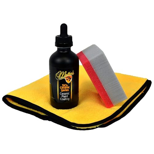 McKee's 37 - Ceramic Paint Coating - Ultimate Shine, Protection, & Hydrophobic Properties for Car Paint - size: 4 oz. Kit with Applicator + Towel