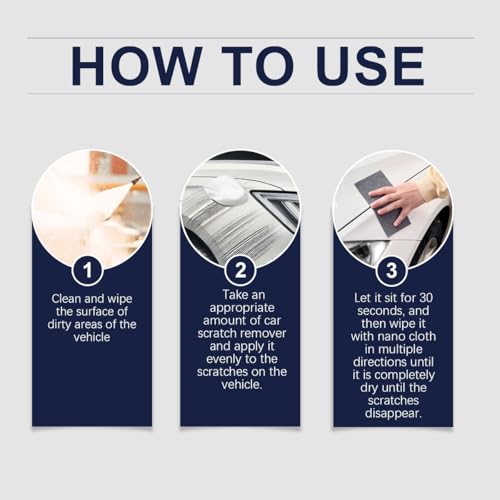 Car Scratch Remover with Polishing Pad,2.12oz | Professional Paint Restoration Kit,Surface Repair Cream for Minor Scratches and Scuffs