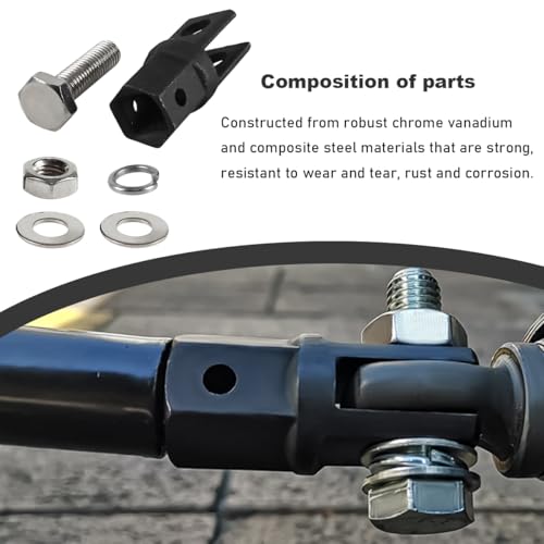 KVAEY 1/2" Scissor Jack Adapter, Scissor Jack Drill Adapter for 1/2 Inch Drive Socket or 13/16 Inch Lug Wrench, Drive Impact Wrench Automotive Sturdy Power Jacks Connector
