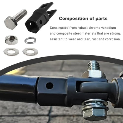 KVAEY 1/2" Scissor Jack Adapter, Scissor Jack Drill Adapter for 1/2 Inch Drive Socket or 13/16 Inch Lug Wrench, Drive Impact Wrench Automotive Sturdy Power Jacks Connector