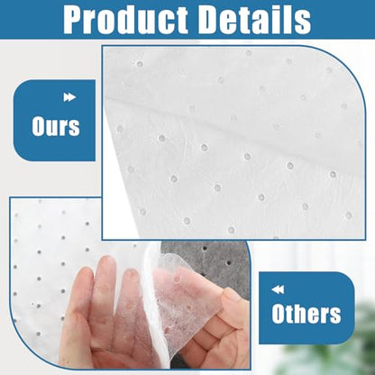 50 Pcs Oil Absorbent Pads, 9.8 x 13 Inch Oil Spill Mat, Oil-Only Absorbent Mat Pad, Heavy Weight Absorbing Sheets Oil Pads, Universal Absorbing Mat for Home Garage Basement, White