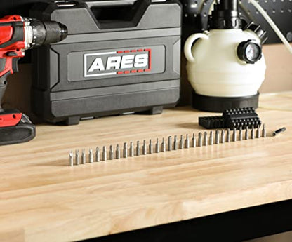 ARES 70009-33-Piece Security Bit Set with Magnetic Extension Bit Holder - Includes Tamper Resistant, SAE Hex, Metric Hex and Star Bits – Anti Tamper Bit Set Features Torq, Spanner, and Triwing Bits - size: 33-Piece Security Bit Set
