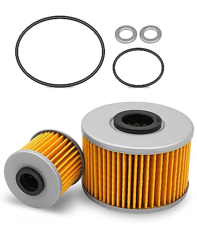 15412-HP7-A01 Oil Filter Kit Fit for Honda Pioneer 1000 1000-5 2016-2020 All Models Replace 15412-MGS-D21 91301-107-000 91302-PA9-003 94109-12000, Oil Filter Change Kit with O-rings and Washers