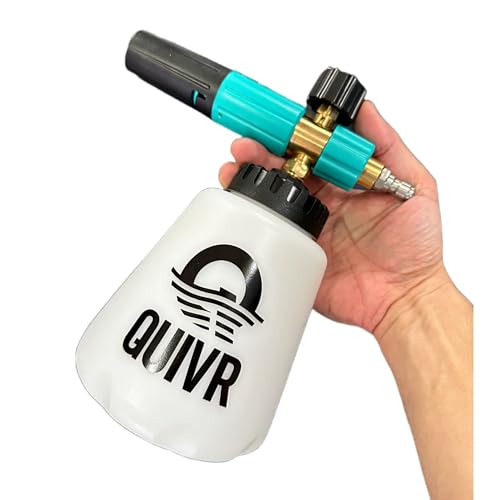 QUIVR Foam Cannon – Adjustable Foam Blaster for Pressure Washers, Professional Car Wash Tool for Thick Suds, Auto Detailing, Trucks, RVs, Boats, Motorcycles, and More
