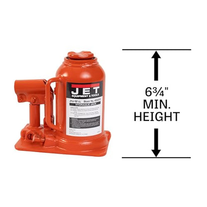 JET 12.5-Ton Low-Profile Hydraulic Bottle Jack w/ Handle (JHJ-12-1/2L) - size: 12-1/2 Ton