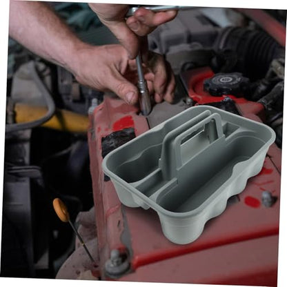 GANAZONO Plastic Storage Bin Basket Portable Cleaning Supplies Tote Storage Organizer for Car Home Office