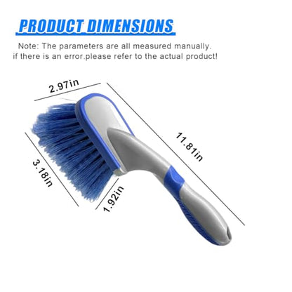 Craedli Wheel and Tire Brush for Car Detailing, Scratch-Free Tire Rim Cleaner Car Short Handle Scrub Brush, Ergonomic Auto Wash Cleaning Supplies for Truck SUV Motorcycle(1PC) - size: 1PC