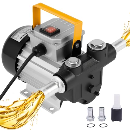 110V AC 16GPM 60L/min Oil Transfer Pump, Electric Self-priming Oil Pump, Fluid Extractor Pump for Diesel, Electric Fluid Pump, Kerosene, Biodiesel