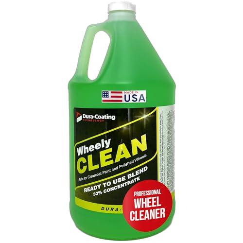DURA-COATING TECHNOLOGY, Wheely Clean - Professional Wheel Cleaner | Highly Effective for Chrome, Aluminum, and Clear-Coated Wheels | 1 Gallon Ready-to-Use Wheel and Rim Cleaner Solution, Made in USA - size: 128 Ounce (Pack of 1)