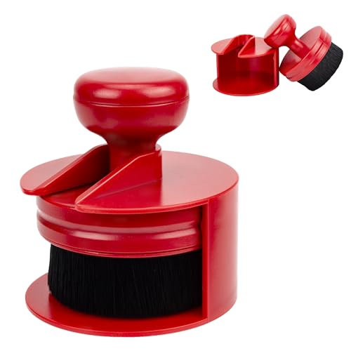 Tire Shine Applicator Brush, Tire Shine Brushes, Tire Dressing Brush Applicator with Seal Cover, Tire Brush for Car Detailing, Tire Gel Applicator, High Density Detail Factory Tire Brush (Red) - color: Red