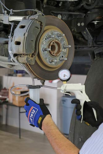 Mityvac MV8000 Automotive Tune-up and Brake Bleeder Kit, Selectline Hand Pump (MV8010), One Finger Vacuum Release, Ergonomic Design, Gearless Diaphragm Gauge, 4.5oz Fluid Reservoir, 4 Tapered Adapters
