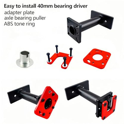 Rear Axle Bearing Puller and Installer for Toyota | Compatible with 1995-2020 4Runner, Tacoma, Tundra, Hilux | Complete Axle Bearing Removal Tool with ABS Tone Ring Adapter Plate