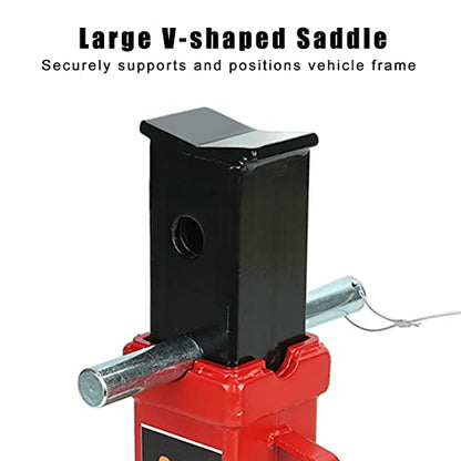 22 Ton (44,000 lbs) Heavy Duty Pin Type Car Jack Stands with Lock Adjustable Height to 19.75" Fit for Supporting Trucks, Trailers and Equipment