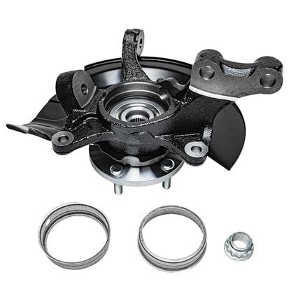Detroit Axle - 2.4L 4pc Steering Knuckles Kit for 2004 Toyota Camry, 2 Front Steering Knuckles & Wheel Bearing Hubs 2 Rear Wheel Bearing and Hubs [Vehicle Built in USA, NON ABS] Replacement - size: 4UW48658/Kit