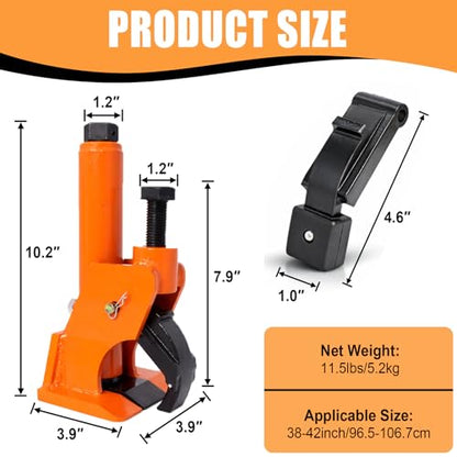 Manual Tire Bead Breaker Tool for Tire Removal, 38"-42" Tire Removal Tool Manual Tire Changer Machine Tire Changing Tool Tire Repair Tools with Replacement for Atvs, Utvs(Orange)