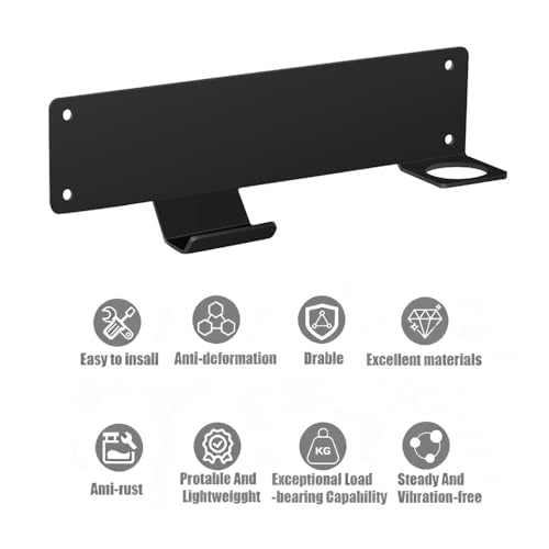 2 PCS 10in Metal Wall Mount Floor Jack Stand Rack, Heavy-Duty Organizer for Hydraulic/Scissor/Bottle Jacks, Fits Farm Truck/Car/Trailer/Racing Accessories