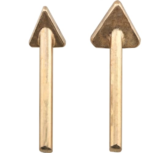 CHENJIN 2PCS Plastic Welding Triangular Soldering Iron Head 16mm and 20mm Leather Patch Repair Wrinkle Iron Suitable for Leather Products Welding Materials Car Bumper Repair Kit
