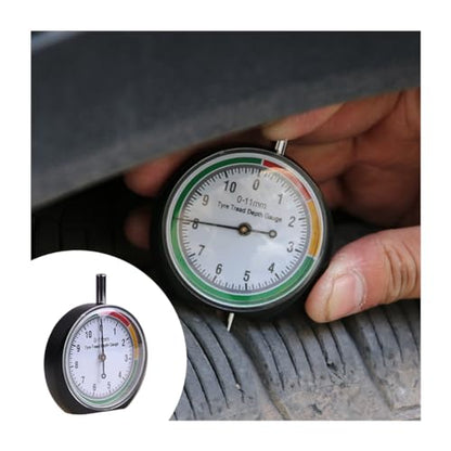 Bittwee Tire Tread Depth Gauge, Stainless Steel Tire Measure Device Tire Measure Tool, Automotive Tools tire Pointer Monitor, Auto Tyre Depth Tester Tread Depth Indicator for Motorcycle Car