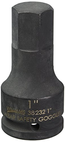 Williams JHW38232 3/4-Inch Drive Impact Hex Socket, 1-Inch - size: 1 Inch, style: Metric