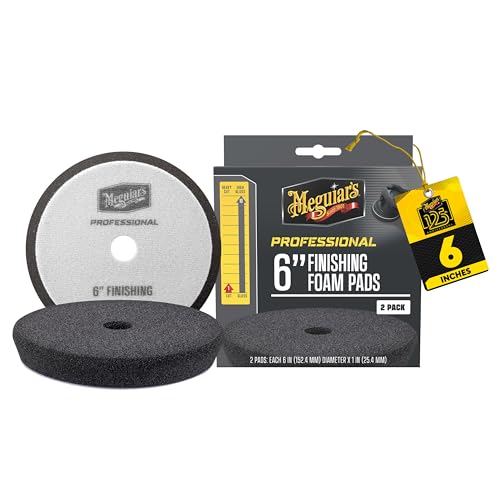 Meguiar's Professional 6" Finishing Foam Pad, 2pk, 10/CV