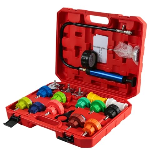 Radiator Pressure Tester Quick Test Vacuum Refill | Leak Tester Vacuum Coolant Fill Kit for Vehicle Truck RV Water Tank Engine Hydraulic