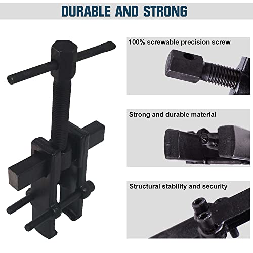 XIIW 4 Bearing Puller Kit 2'' 3'' 4'' 6'' with 2 Jaws Pulley Puller Tool Adjustable | Chrome Vanadium Steel Bearing Gear Puller Set Hand Remover Tool Pump Pulley Remover for Wheel, Motorcycle, Bearings, Gears - size: 2-Jaw Bearing Puller 2'' 3'' 4'' 6''