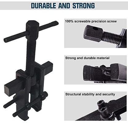 XIIW 4 Bearing Puller Kit 2'' 3'' 4'' 6'' with 2 Jaws Pulley Puller Tool Adjustable | Chrome Vanadium Steel Bearing Gear Puller Set Hand Remover Tool Pump Pulley Remover for Wheel, Motorcycle, Bearings, Gears - size: 2-Jaw Bearing Puller 2'' 3'' 4'' 6''