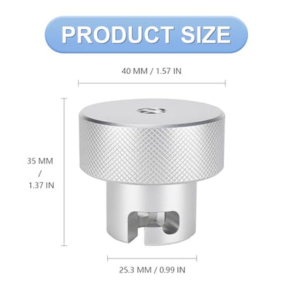 Suitable for Harbor Freight's Hydraulic Press Jack Valve Screws, 7/16'' Bottle Jack Valve Release Knob, Replaces Jack Handle Fitting, Made of 6061 Aluminium - size: 7/16''
