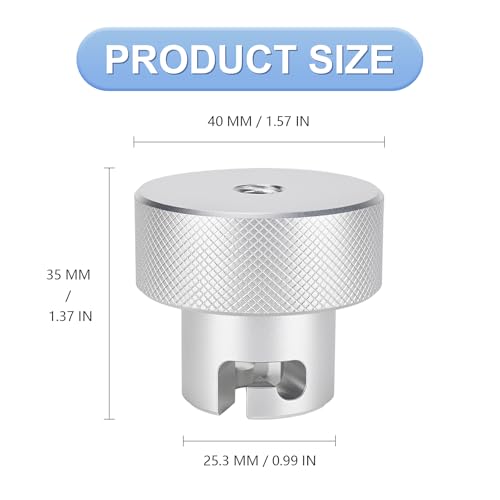 Suitable for Harbor Freight's Hydraulic Press Jack Valve Screws, 3/8 Bottle Jack Valve Release Knob, Replaces Jack Handle Fitting, Made of 6061 Aluminium - size: 3/8''