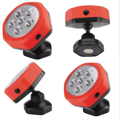 180 Lumens COB LED Rotating Work Light with Strong Magnetic Base, Ultra Bright Magnetic LED Light, Magnet Light, Spotlight for Car Repair, Workshop, Home Using and Emergency