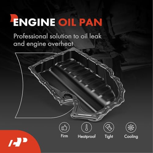 A-Premium Lower Engine Oil Pan Sump with Drain Plug Compatible with Volkswagen Jetta, Passat, Passat CC, Golf, Tiguan, Beetle, CC, Eos & Audi A3, A3 Quattro, Q3, Q3 Quattro, TT, TT Quattro, 1.8L 2.0L - style: Oil Pan Only