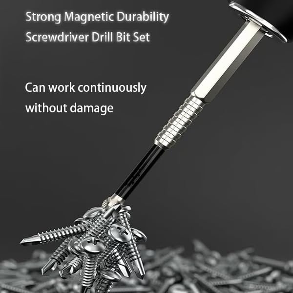 High Magnetic Screwdriver Drill Bit Set, Upgrade K5 Impact Driver Bit Set, Anti Slip Magnetic Screwdriver Bits, 25 50 65 70 90 150mm