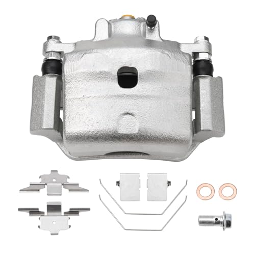 Detroit Axle - Front 4pc Steering Knuckles Kit for Ford Fusion Lincoln MKZ Zephyr Mercury Milan, 2 Disc Brake Calipers w/Bracket 2 Steering Knuckles & Wheel Bearing Hubs Replacement - size: 4BU47673/Kit