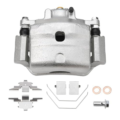 Detroit Axle - Front 4pc Steering Knuckles Kit for Ford Fusion Lincoln MKZ Zephyr Mercury Milan, 2 Disc Brake Calipers w/Bracket 2 Steering Knuckles & Wheel Bearing Hubs Replacement - size: 4BU47673/Kit