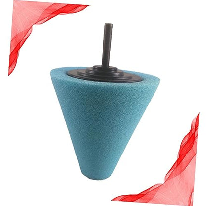 Holibanna Car Polishing Wheel Cone Shaped Burnishing Sponge Buffing Pads for Auto Detailing 2-Piece Set for Wheel Hub Cleaning and Automotive Shine
