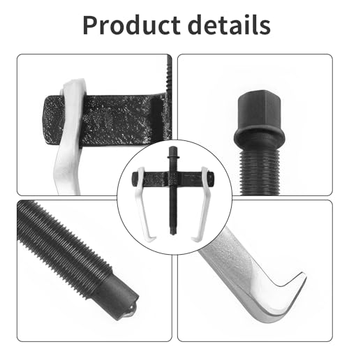 Beam 2 Jaw Puller 4" Bearing Gear Pullers, 115mm Hex Head Screw | High Carbon Steel Pullers, Adjuestable Pulley Removal Tool for Bearings/Flywheels/Pulleys Remove - size: 2Jaw 4In 110×115MM