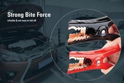 Justin Case Heavy-Duty Jumper Cables for Car, Includes 8 Gauge Wire Conductor 12' Car Jumper Cables & 365 Day Roadside Assistance - size: 12ft 8ga
