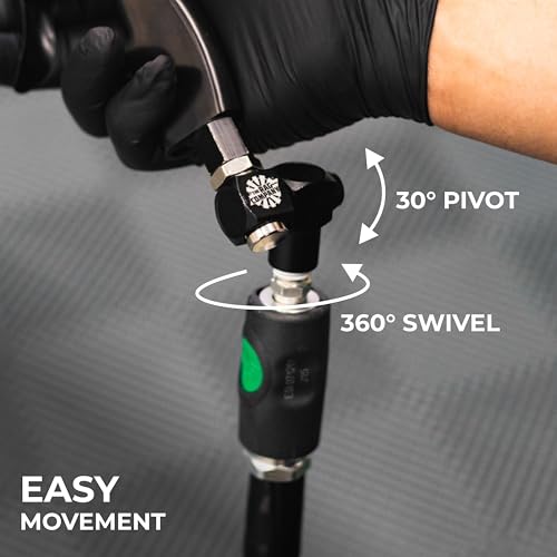 The Rag Company Ultra Air Hose Swivel Kit - Easily Maneuver Air Compressor Tools in Small Spaces with Universal Adapters - 2 pk
