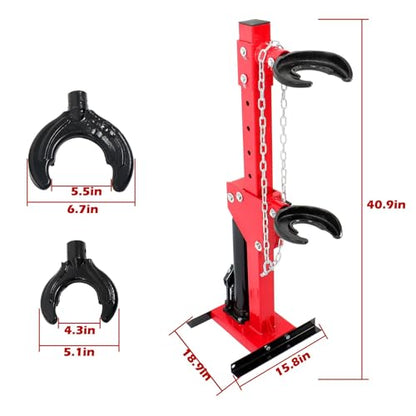 labwork Coil Spring Compressor 4.5 Ton Rated Compression Force 1 Ton with 4 Spring Clasps Auto Strut Hydraulic Compressor Removing Tool