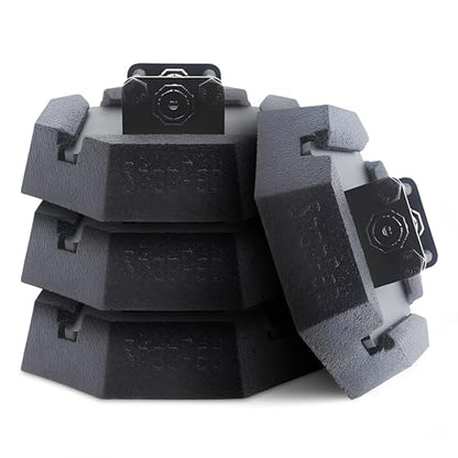 SnapPad SnapJack™ SJ (Pack of 4) | Two-Point Trailer Jack Stands Featuring 5.5" Metal Foot | Adds 61% Additional Surface Area, 3.79 lbs. Per Pad & 7.25" Total Width | Must-Have RV Accessories - size: SnapJack 4PK