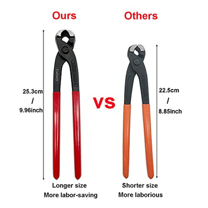 Ear Clamp Pliers with 12pcs Single Ear CV Boot Clamps Band Tool Kit, Ear Clamp Pincer, Ear-Type Clamp Crimp Hand Tool Ear Type CV Joint Axle Boot Clamp Pliers Tool for Auto ATV UTV
